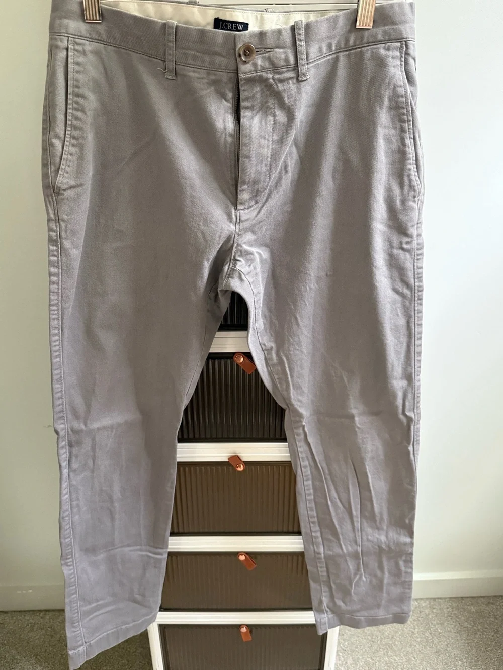 J. Crew Men’s Light Gray Cotton Chinos